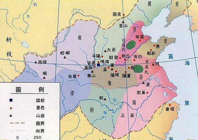 夏朝疆域图【高清晰全图】（夏朝疆域图手绘）-第5张图片-文史