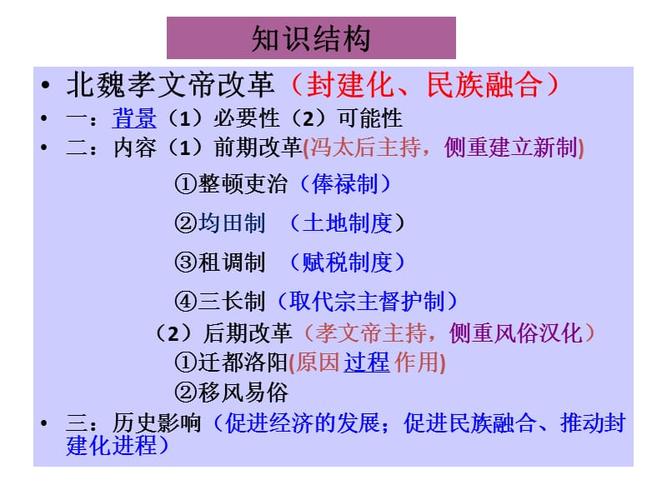 北魏孝文帝改革：揭孝文帝改革的内容及作用,北魏孝文帝改革记忆口诀-第5张图片-文史